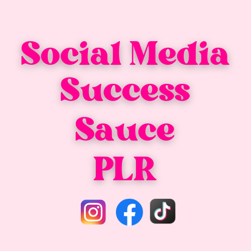 Social Media Success Sauce PLR